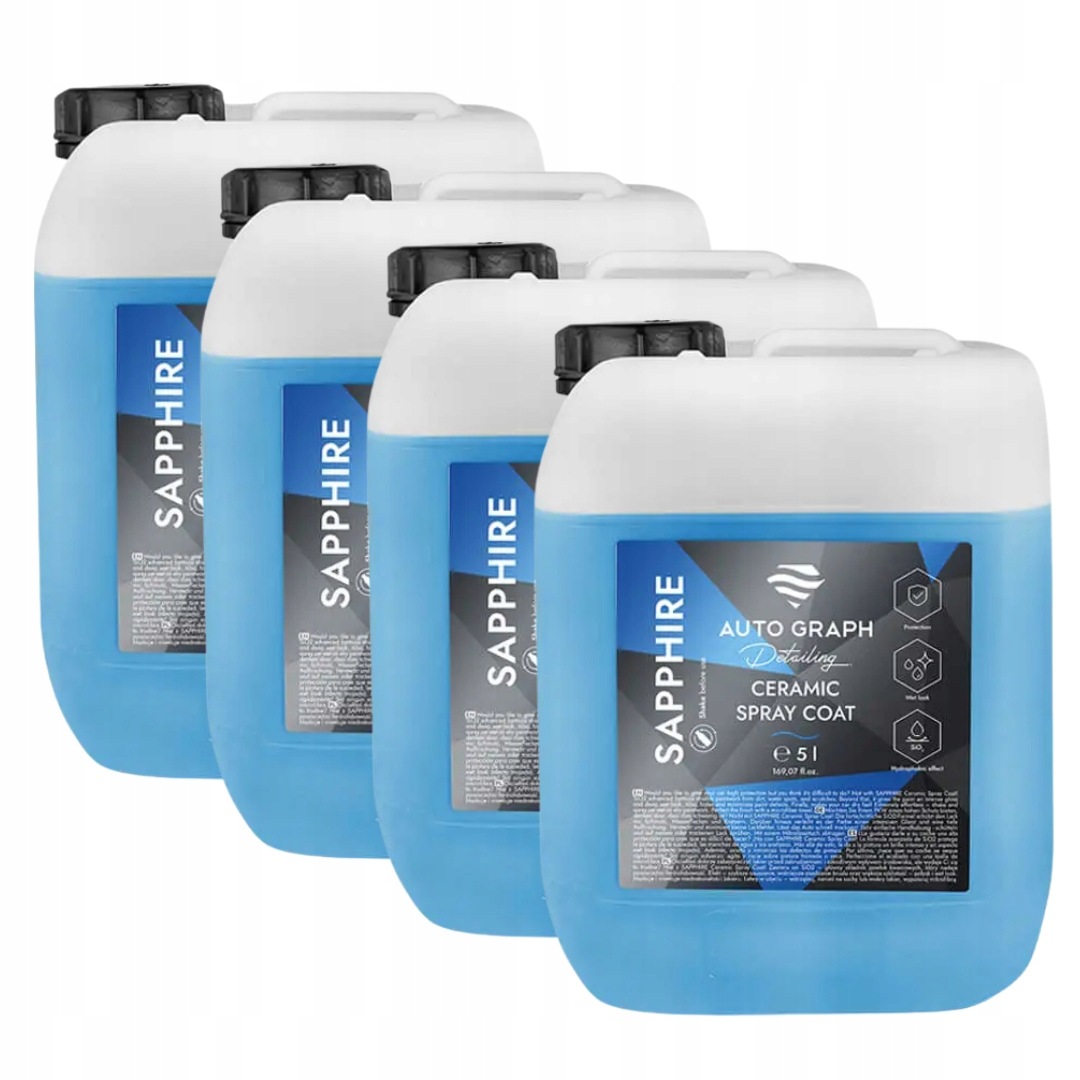 Auto Graph Sapphire Ceramic Spray Coat 4 x 5L Quick Detailer Keramický