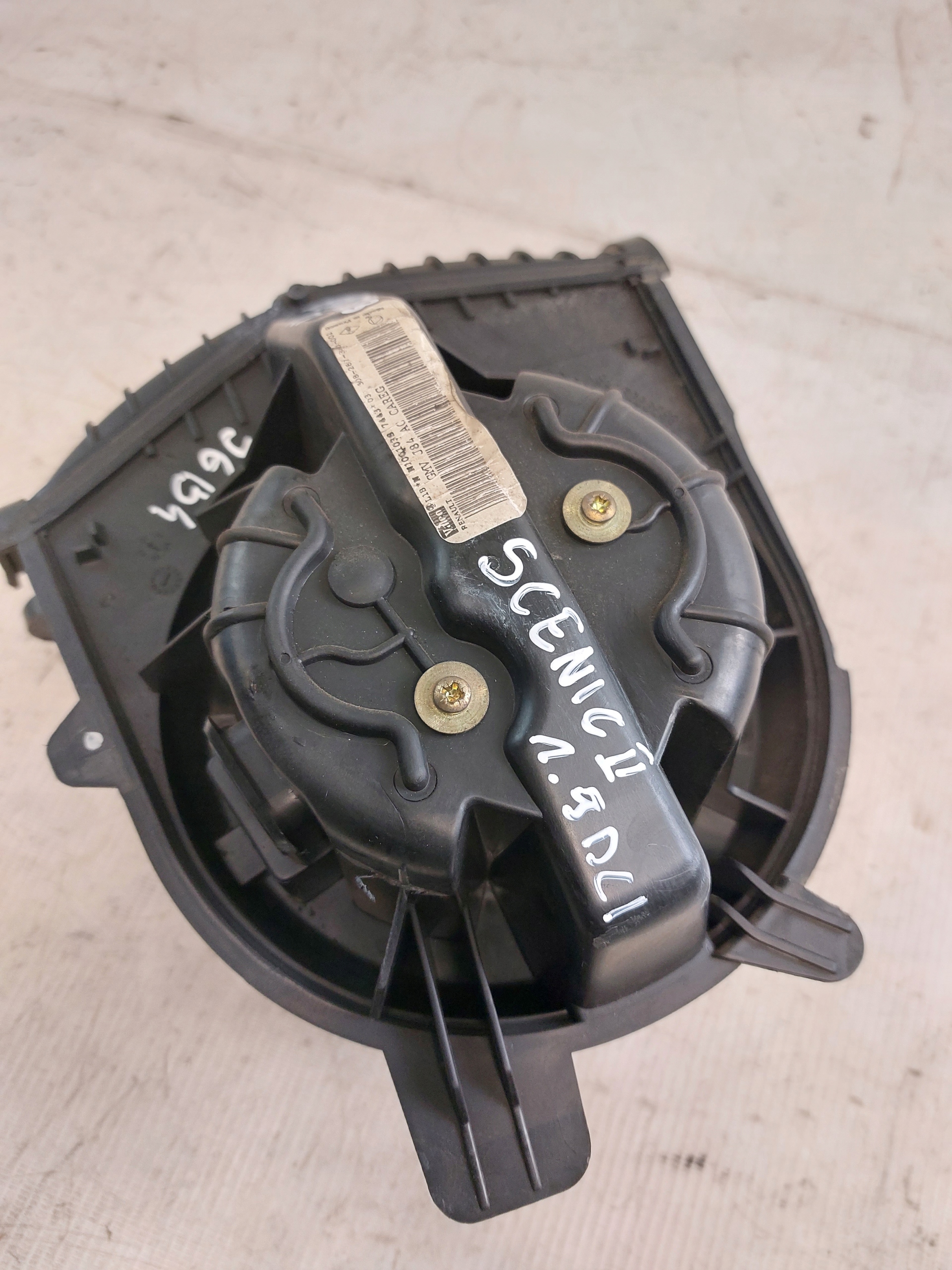 fan heating air conditioning devices RENAULT SCENIC II 1.9DCI