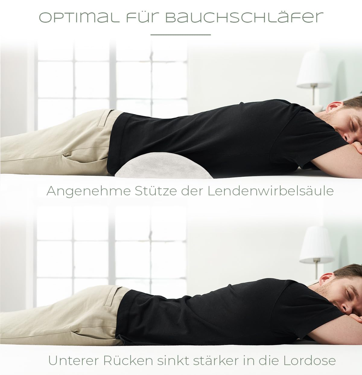 ERGONOMISCHES Poduszka Lędźwiowa Ergonomiczna Ortopedyczna Biała — miniatura 4