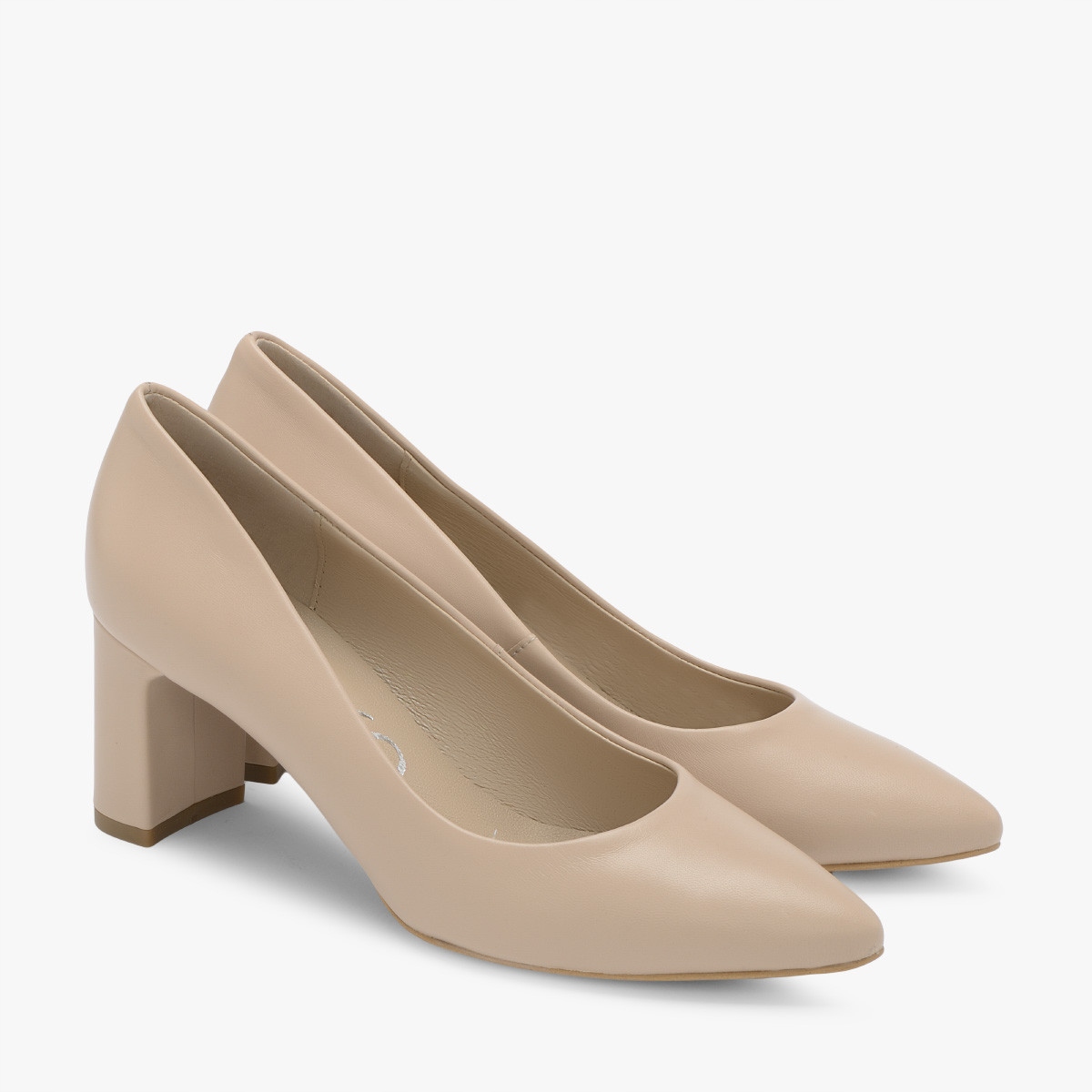 

Ryłko beżowe czółenka damskie na słupku 39