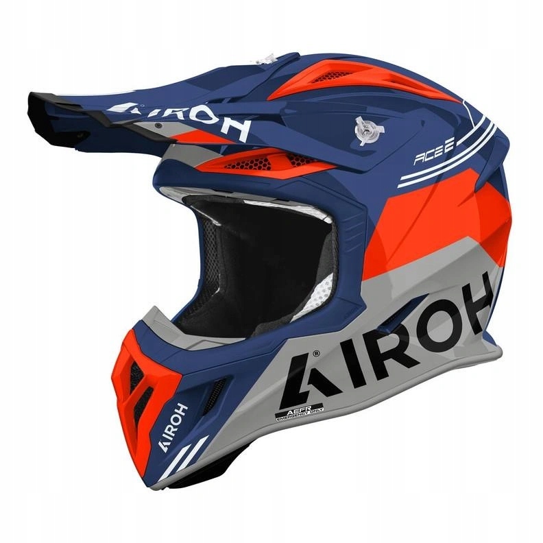 Helma Airoh Aviator Ace 2 Fury Cerulean Gloss tmavo modrá oranžová Darčeky