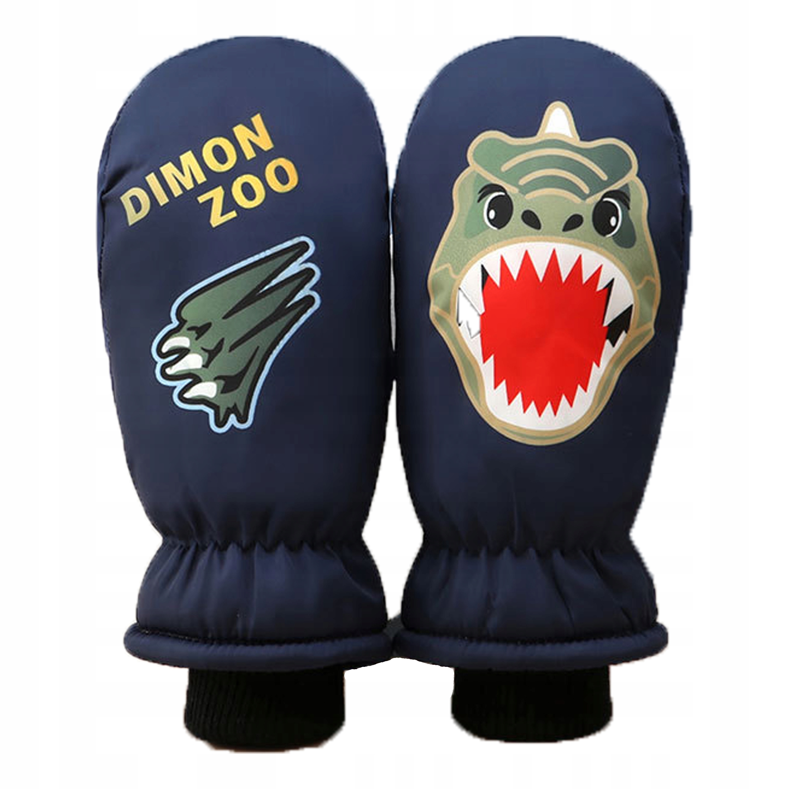 RĘKAWICZKI ZIMOWE DLA DZIECI CIEPŁE NARCIARSKIE JEDNOPALCZASTE WODOODPORNE