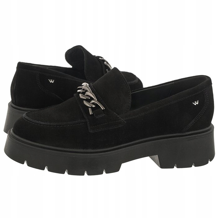 Dámské boty Boty Mokasíny Semišové Wojas Černé 46112