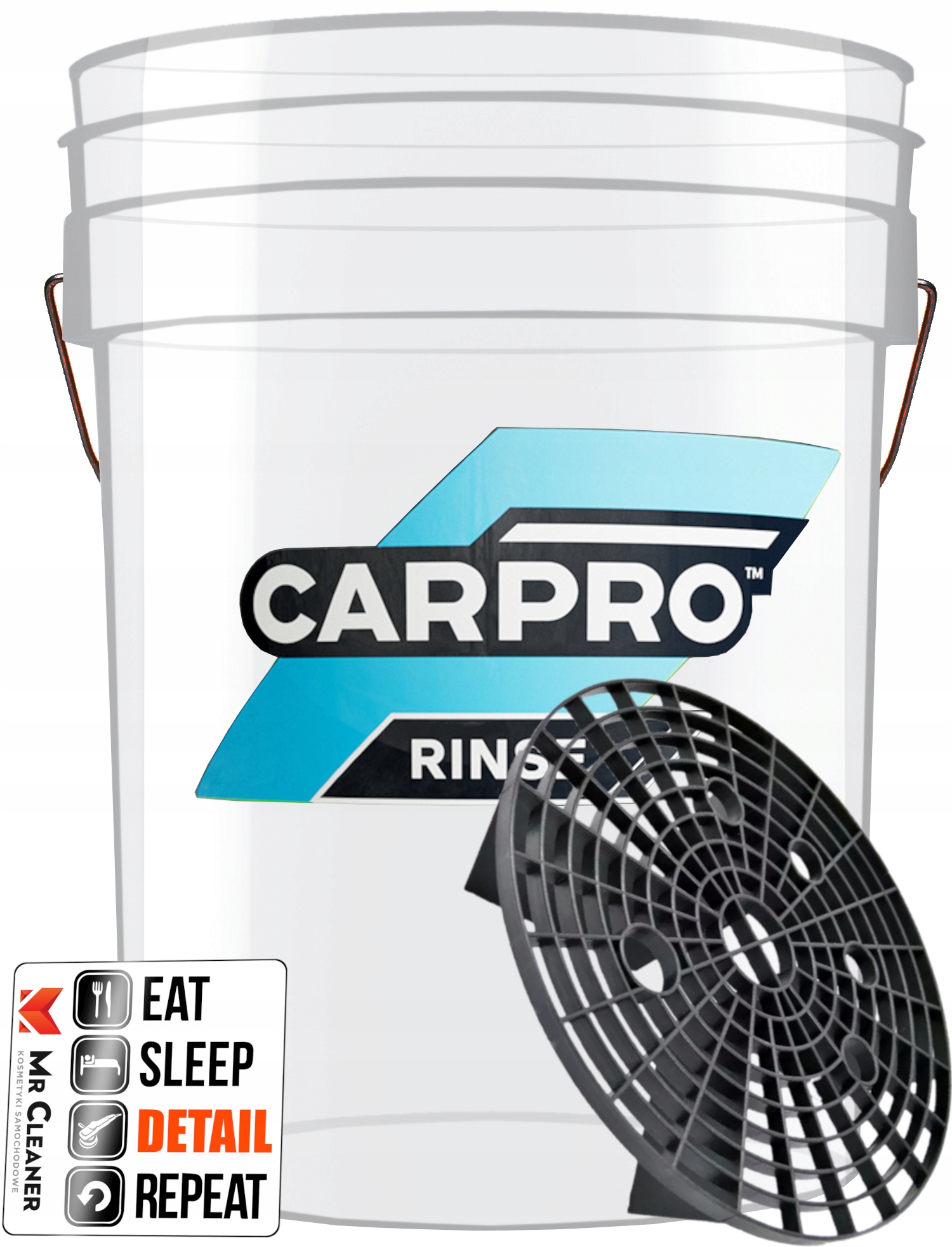 ZESTAW WIADER DO MYCIA AUTA NA DWA WIADRA TRANSPARENTNE SEPARATORY 20L Producent Inny