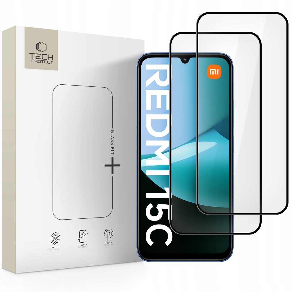 Szkło Hartowane Tech- Protect Glass Fit+ 2- Pack Xiaomi Redmi 15C 4G Poco
