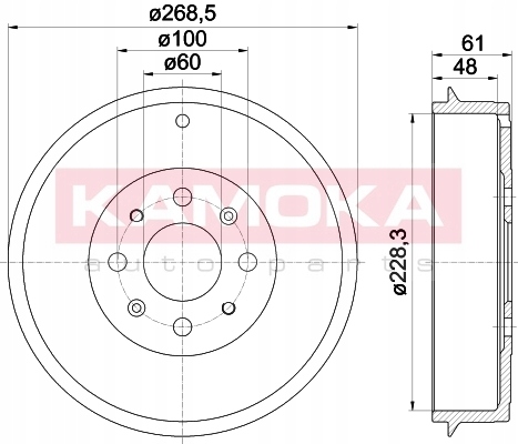 BĘBEN HAMULCOWY FIAT GRANDE PUNTO 05-