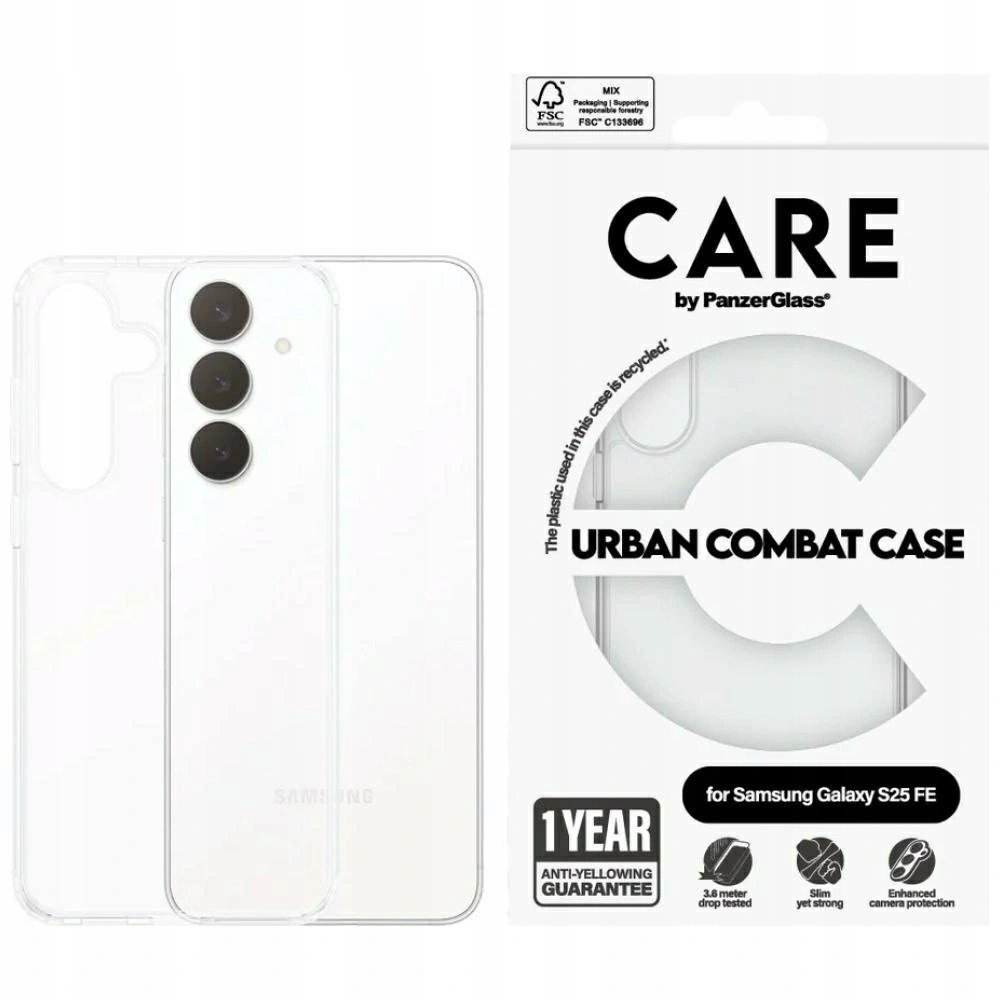 Pouzdro Care by PanzerGlass Flagship Urban Combat pro Samsung Galaxy S25 Fe p