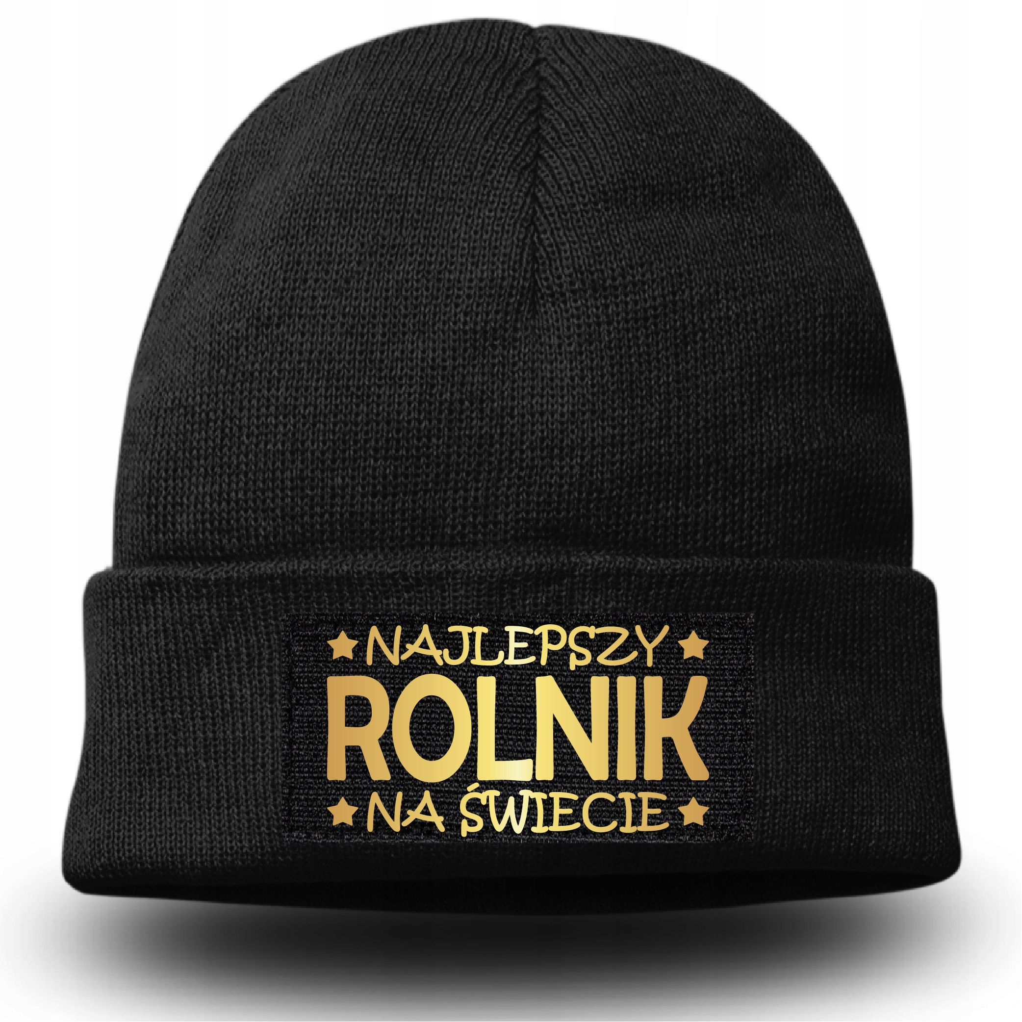 CZAPKA ZIMOWA super ROLNIK BEANIE z nadrukiem dla najlepszego ROLNIKA