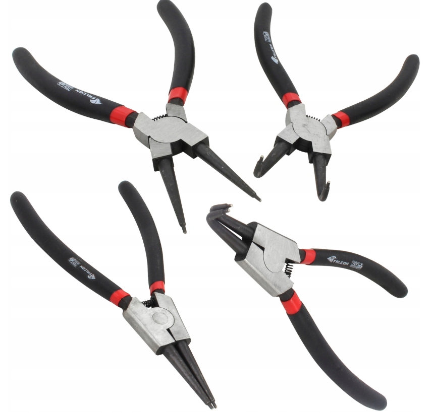 Szczypce Do Pierścieni Segera 7'' 180mm Zestaw Szczypiec 4szt