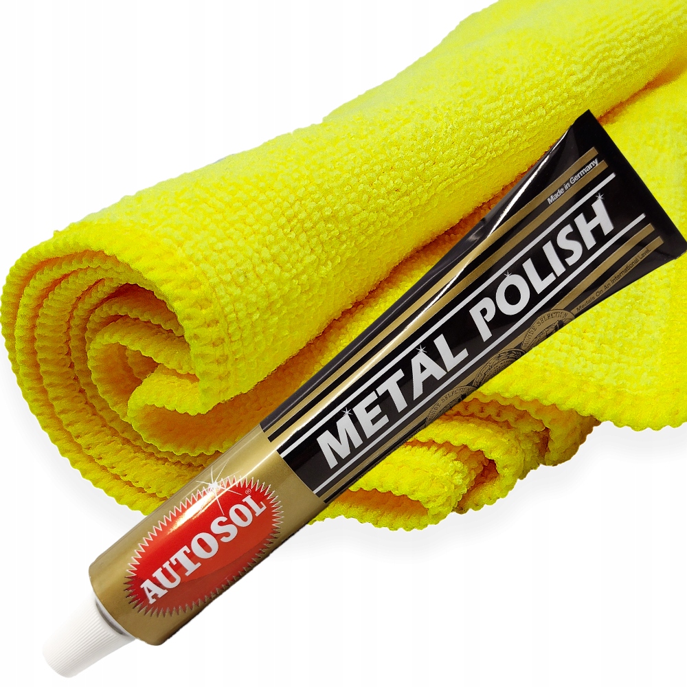 Autosol Pasta Polerska Do Metalu Ściereczka Z Mikrofibry