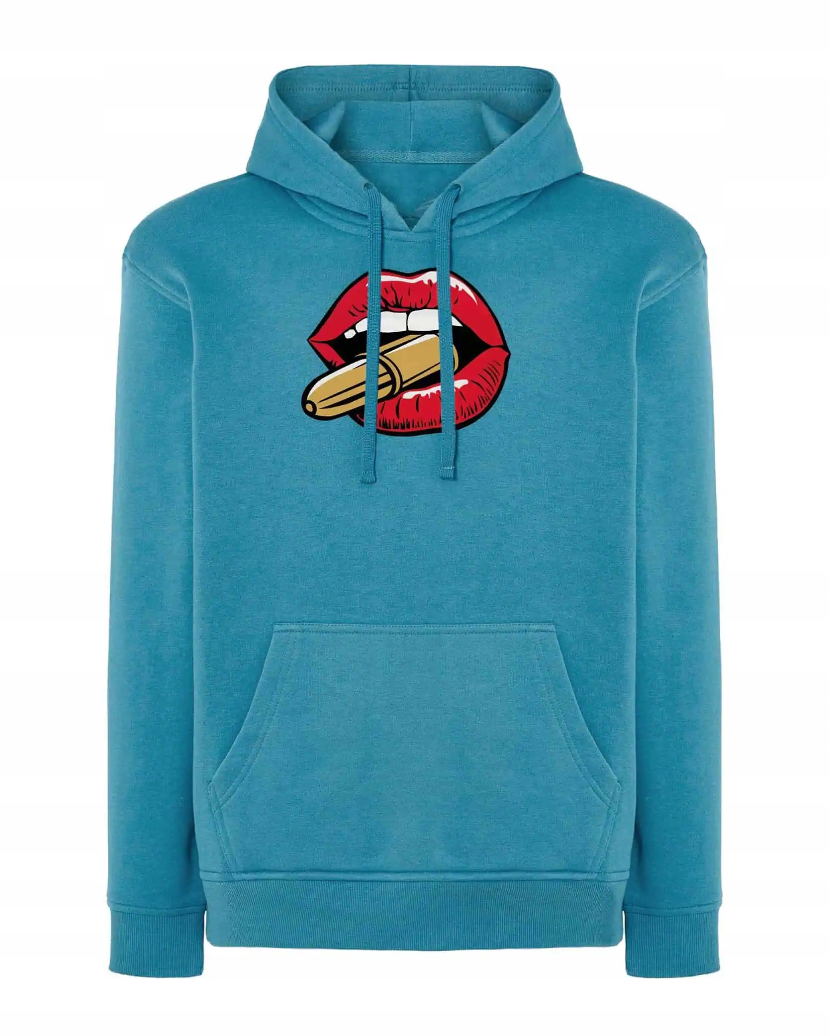 Vojenská mikina Mikina and Bullet s potiskem modrá, velikost L