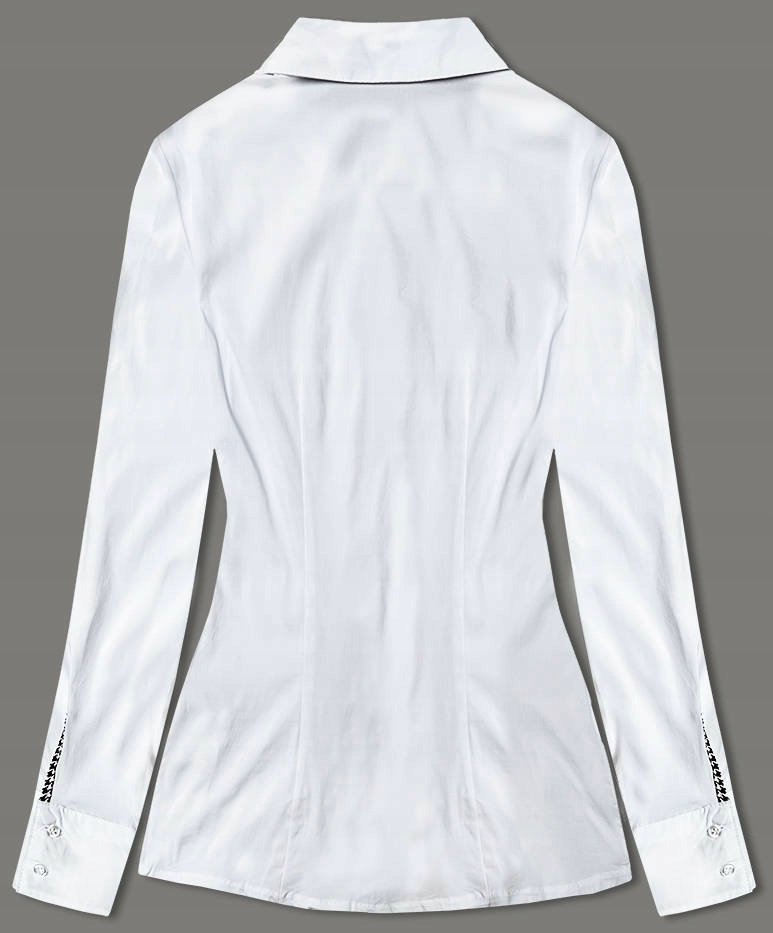 ELEGNACKA BLUZKA DŁ.RĘKAW WD16113 BIAŁA L (40) Marka inna