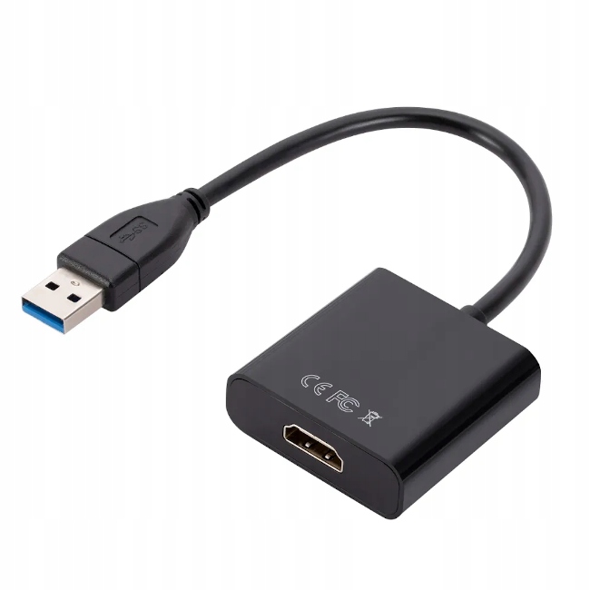 Konwerter Adapter z USB na HDMI przejściówka Marka SwiatKabli