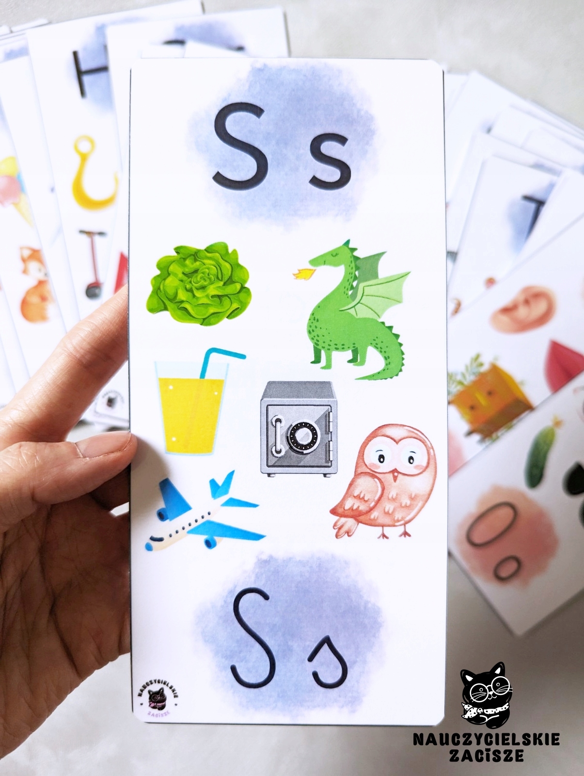 ALFABET Fiszki x32 Literki dla dzieci Czytanie Tytuł ALFABET Fiszki dla dzieci