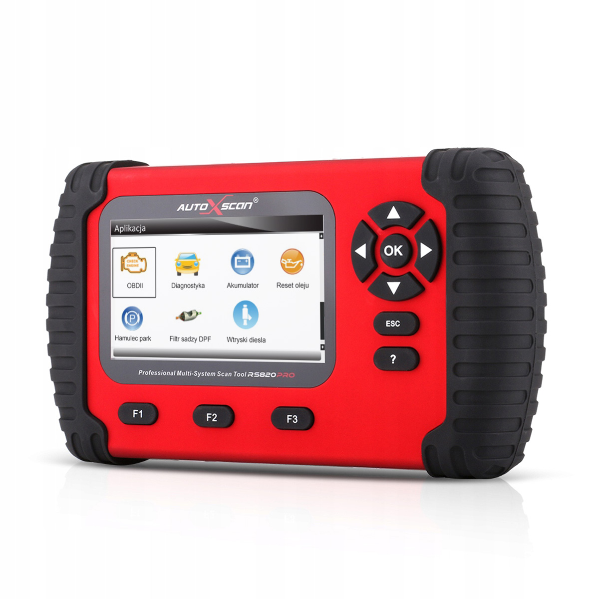 TESTER DIAGNOSTYCZNY RS820PRO + Marki + Adaptery Marka AutoXscan