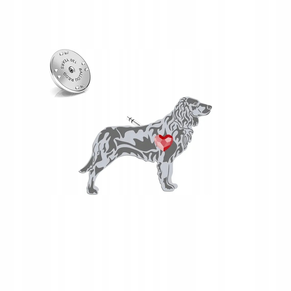 Odznak Stříbrná s pejskem Placháč Němčina 925 Šperky Pin Dedikace Bonus