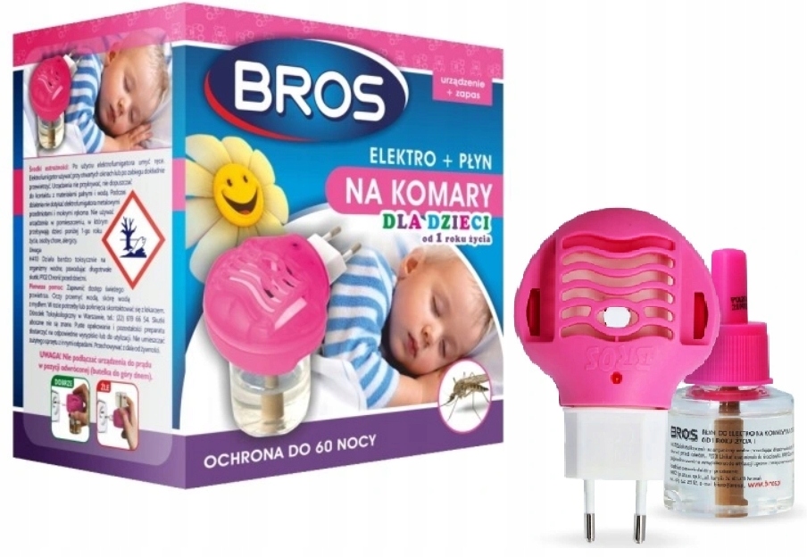 

Bros elektro płyn na komary dla dzieci od 1 roku