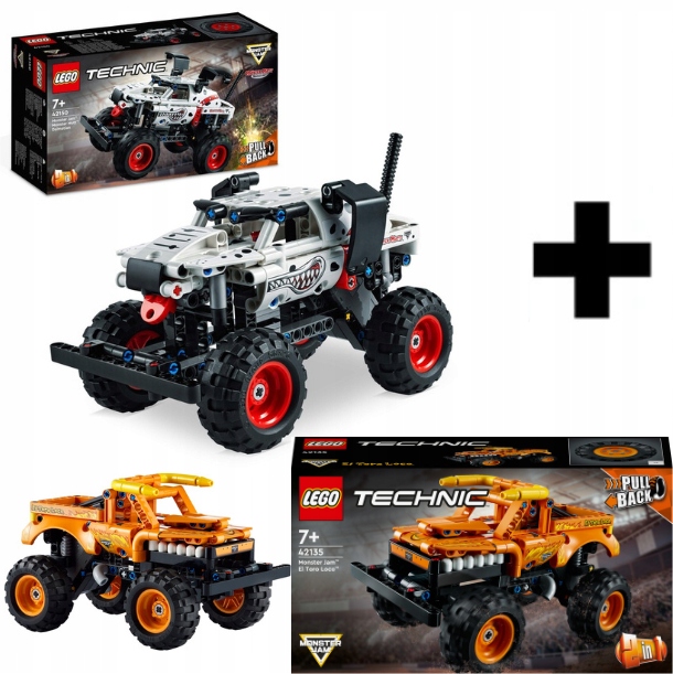 Lego Technic Monster Jam Mutt Dalmatin 42150 Lego 42135 Dárková Sada
