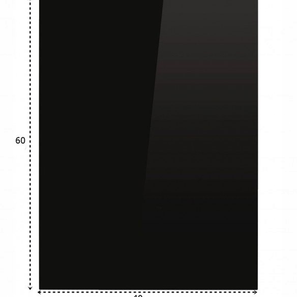 CZARNA HARTOWANA SZYBA szkło POD KOMINEK PIECYK 60x40 Kod producenta 8998458839773
