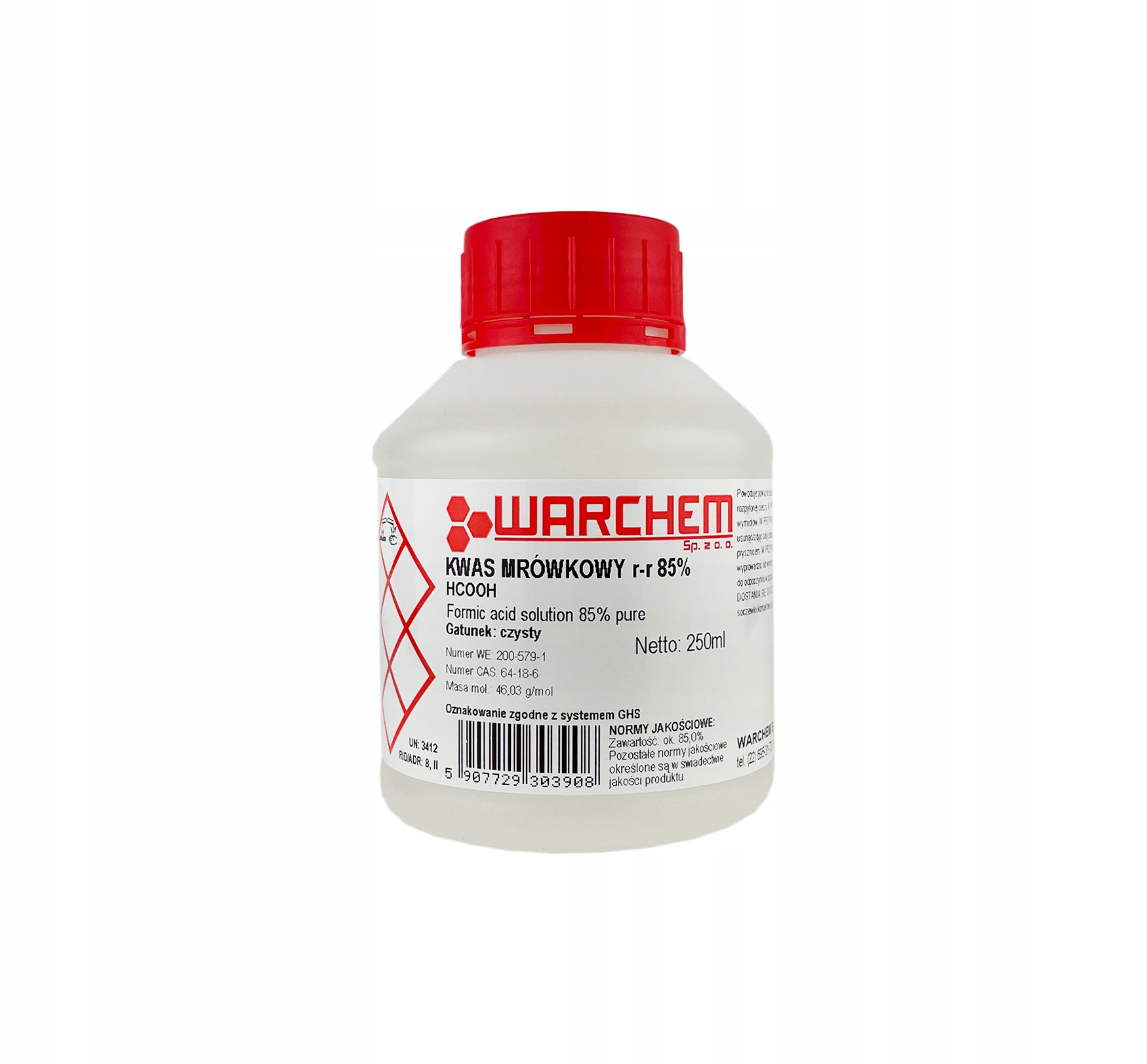 KWAS MRÓWKOWY r-r 85% CZ op.250ml WARCHEM