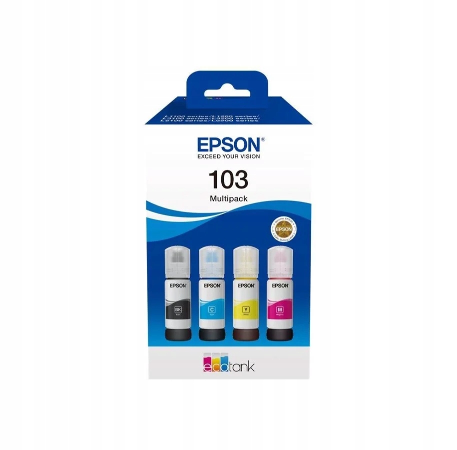 Inkoust Epson 103 Set Cmyk 4x 65 Ml pro EcoTank L1270 L3210 L3251 L3256