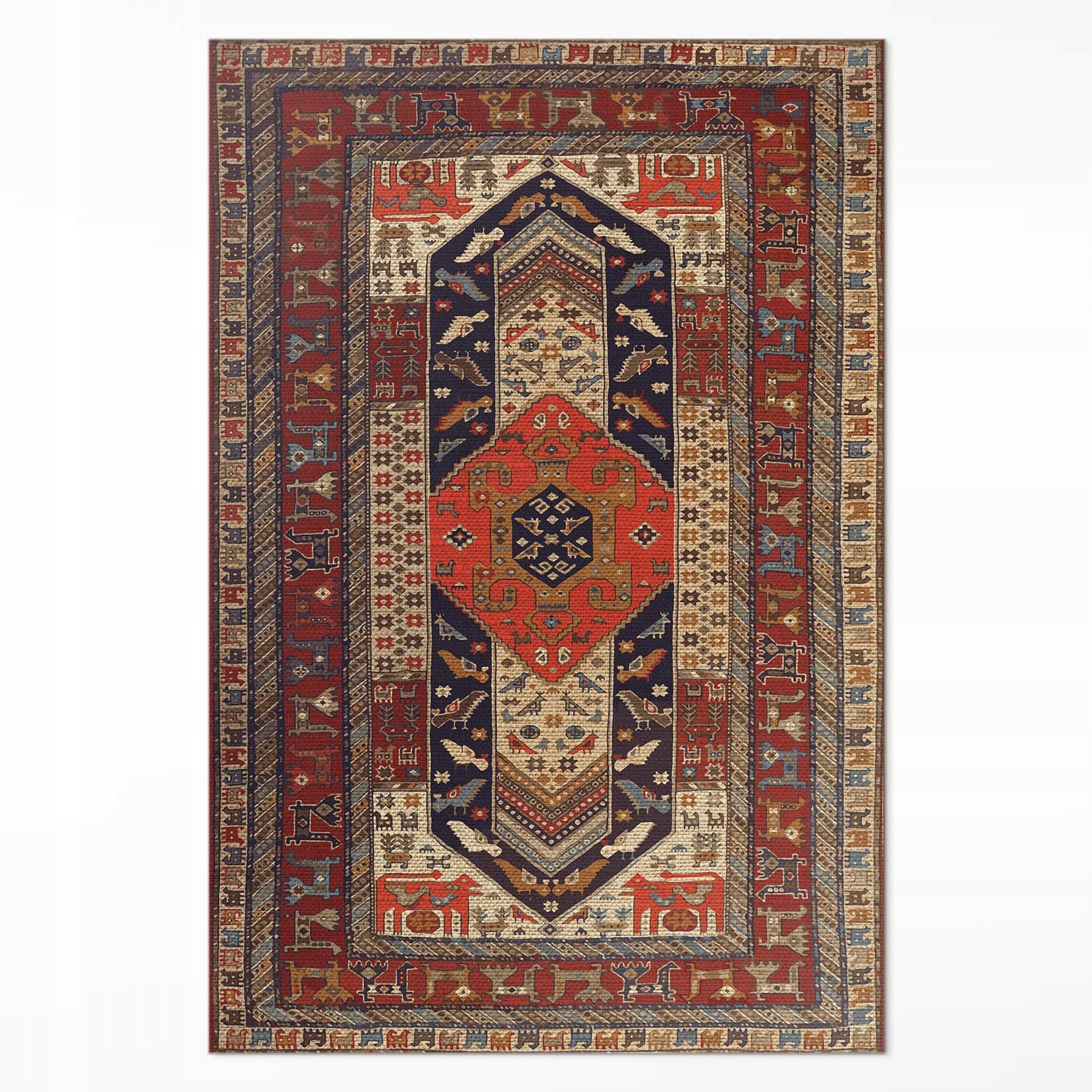 Koberec Vinyl do domu 150 x 225 cm Orientálny dizajn, dekoratívny ornament