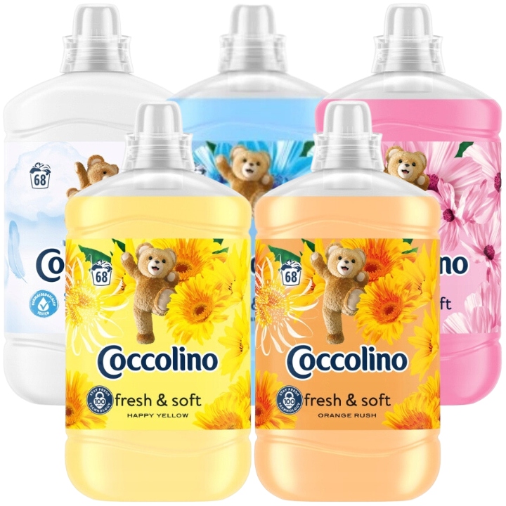 Coccolino tekutá aviváž Sada Fresh & Soft Mix 5x1,7L 340 praní