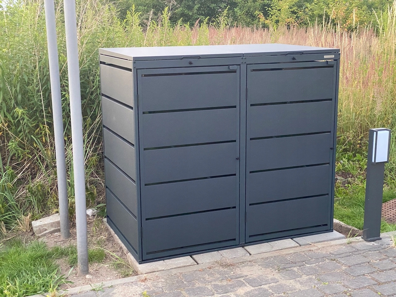 Zabudowa koszy na śmieci metal Premium 240-2