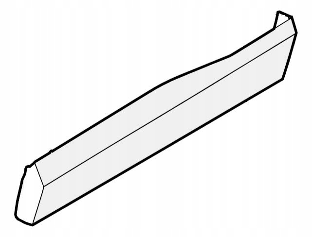 Volvo EX30 ozdobná lišta krytka dveří levá zadní černá Oe