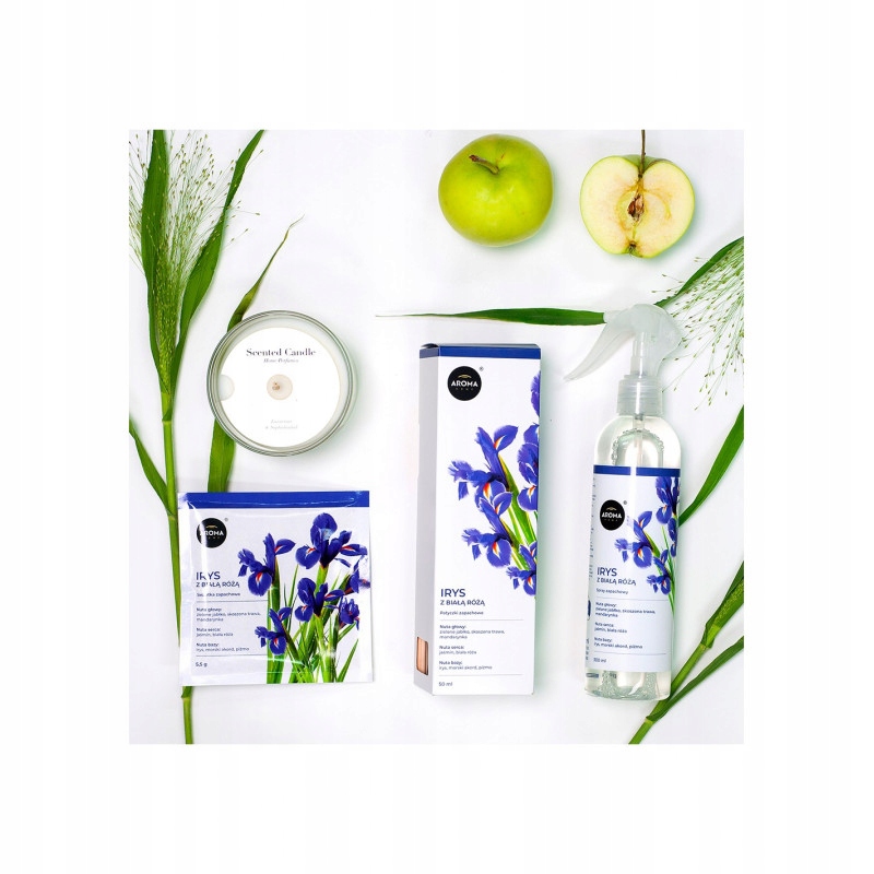 ZAPACHY DO DOMU AROMA STICKS 50ML PATYCZKI ZAPACH IRYS Z BIAŁĄ RÓŻĄ Marka Aroma Home