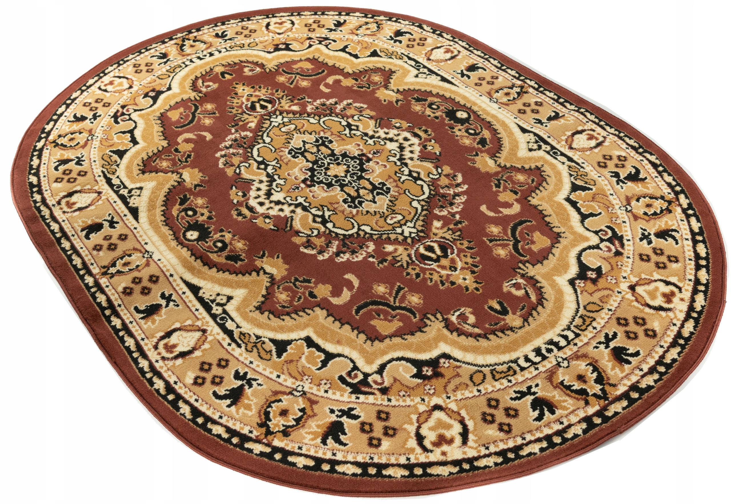 Koberec Oval Bcf 180x250 Klasické Módne Pevné Turecké Koberce 21br