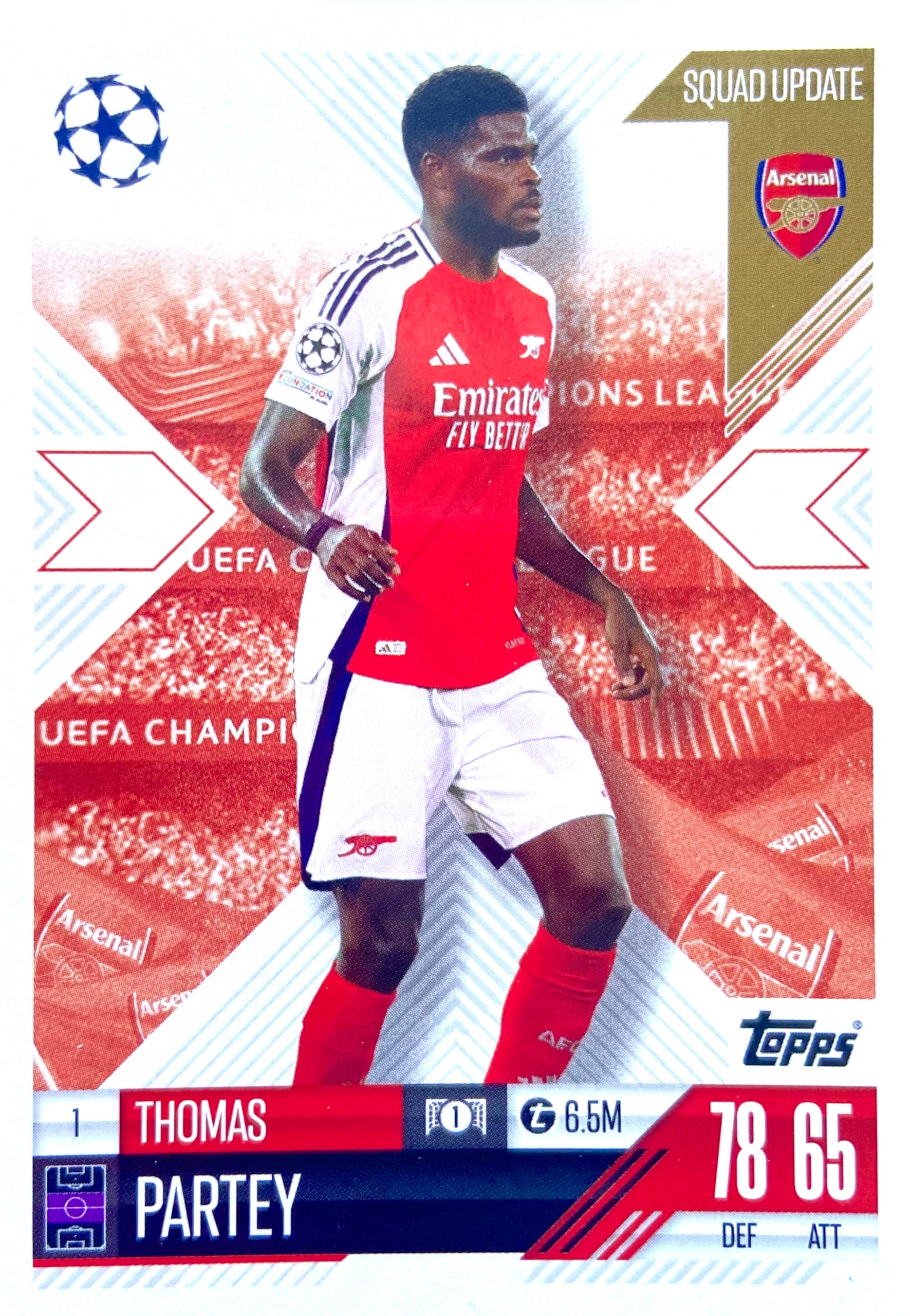 Match Attax Extra 2024/25 2025 1 Thomas Partey Aston Villa