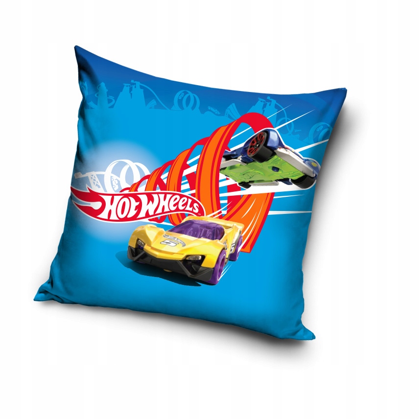 

Poszewka dziecięca 40x40 Hot Wheels niebieska