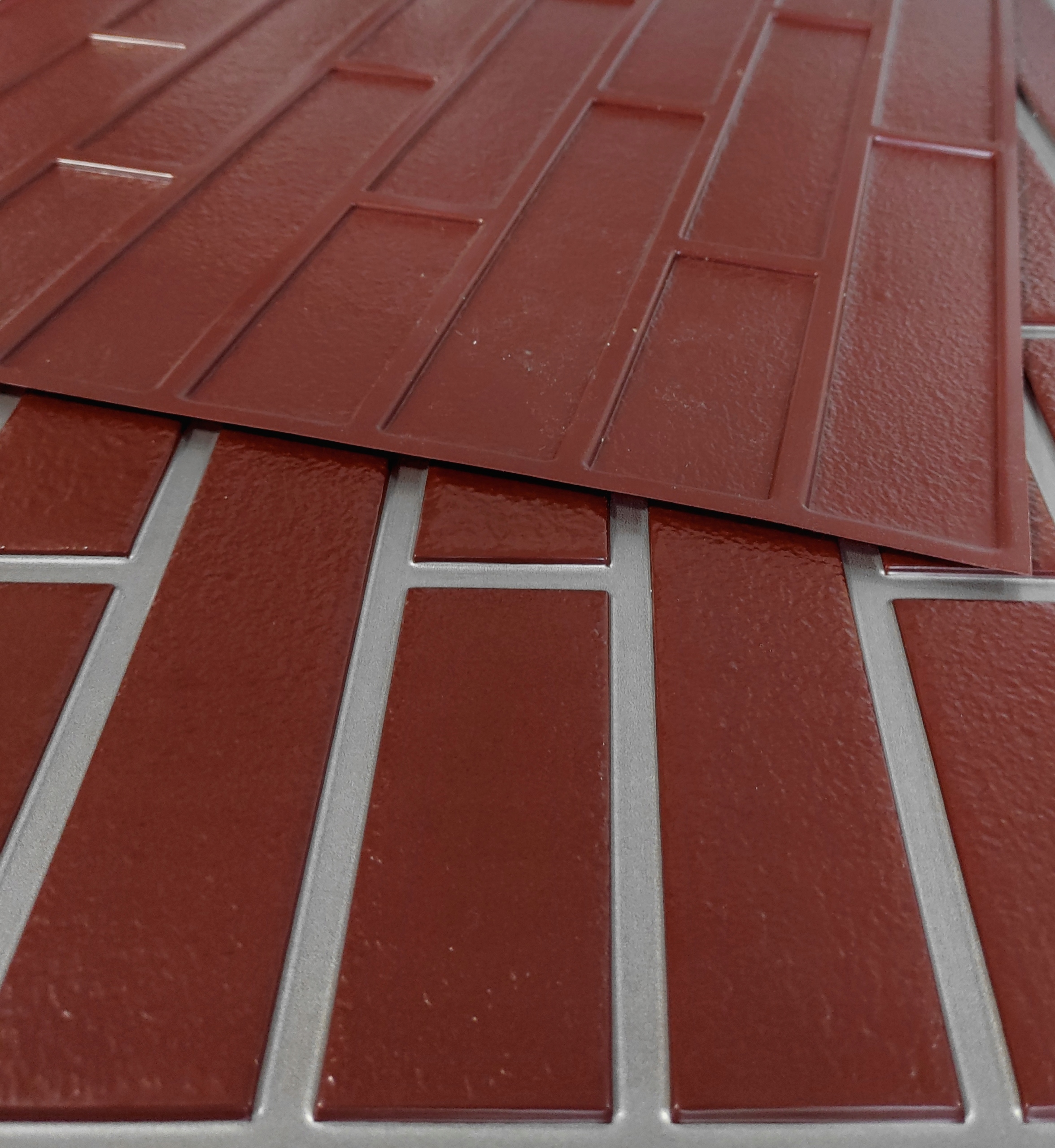 PŁYTKI PCV OKŁADZINA PLASTIKOWA MOZAIKA CEGŁA 07 Marka Eurodeco