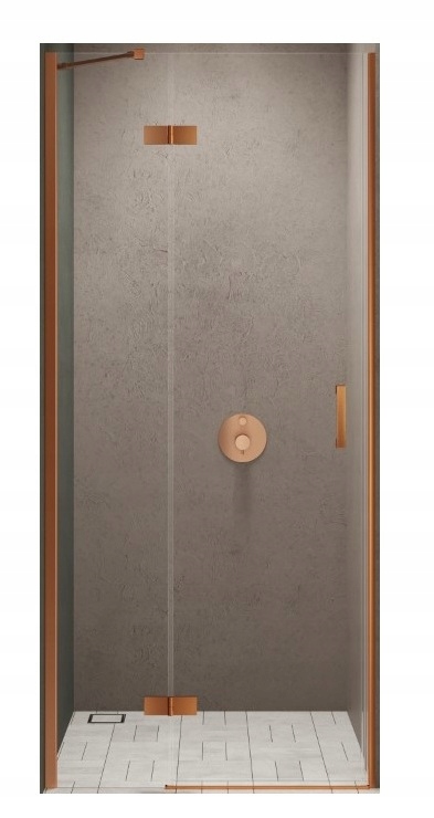 Nt Miedziane szczotkowane drzwi prysznicowe 100-101,5 Nesta Copper Brushed
