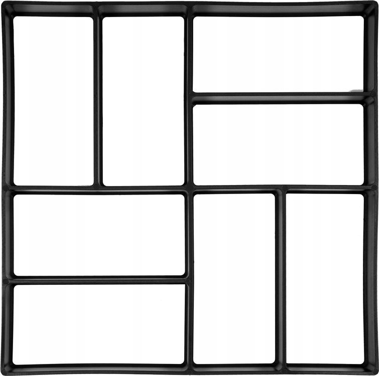 FORMA SZABLON DO KOSTKI BRUKOWEJ MATRYCA DO BETONU 40x40 cm