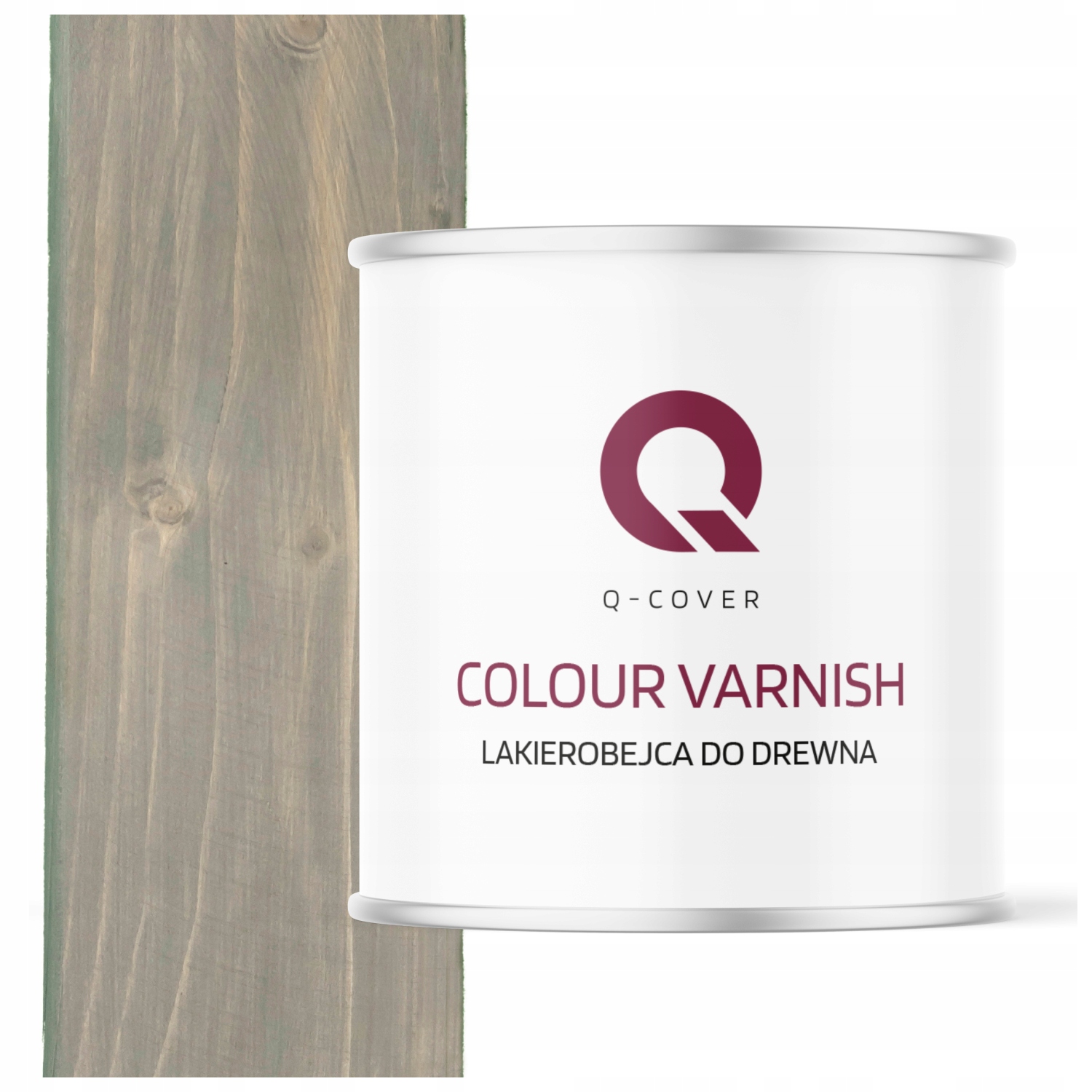 Lakovací Nátěr Na Dřevo 3V1 Lazura Šedá Tmavá Saténová Barva 2.5L Ochranný