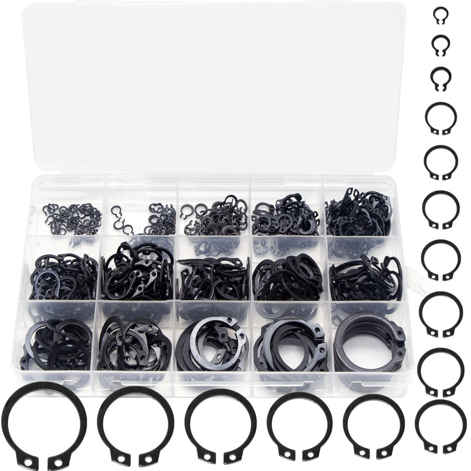 Pierścienie osadcze zewnętrzne Segera 3-25 mm zestaw 225 szt. organizer
