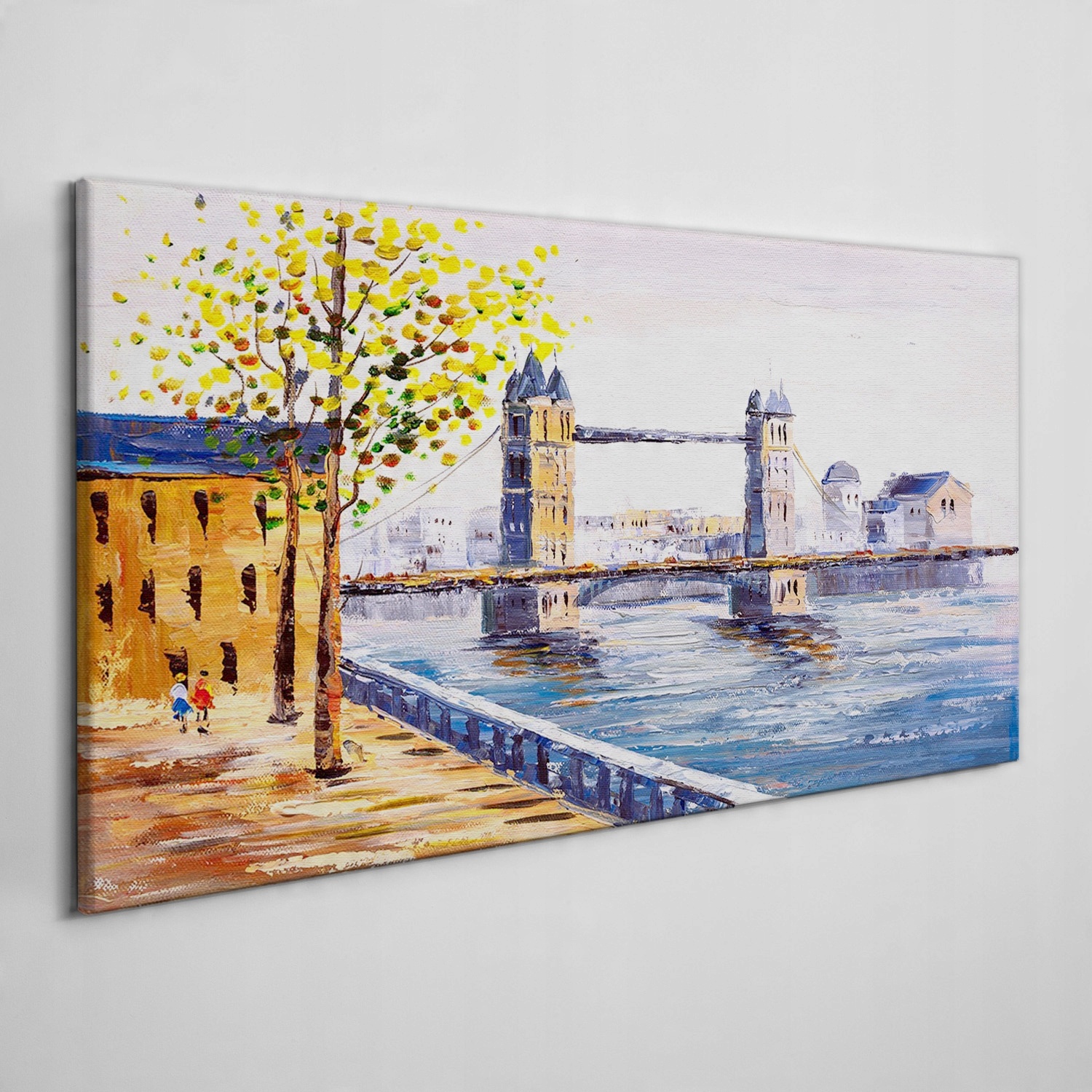 

Obraz na płótnie na ramie Miasto most 140x70 cm