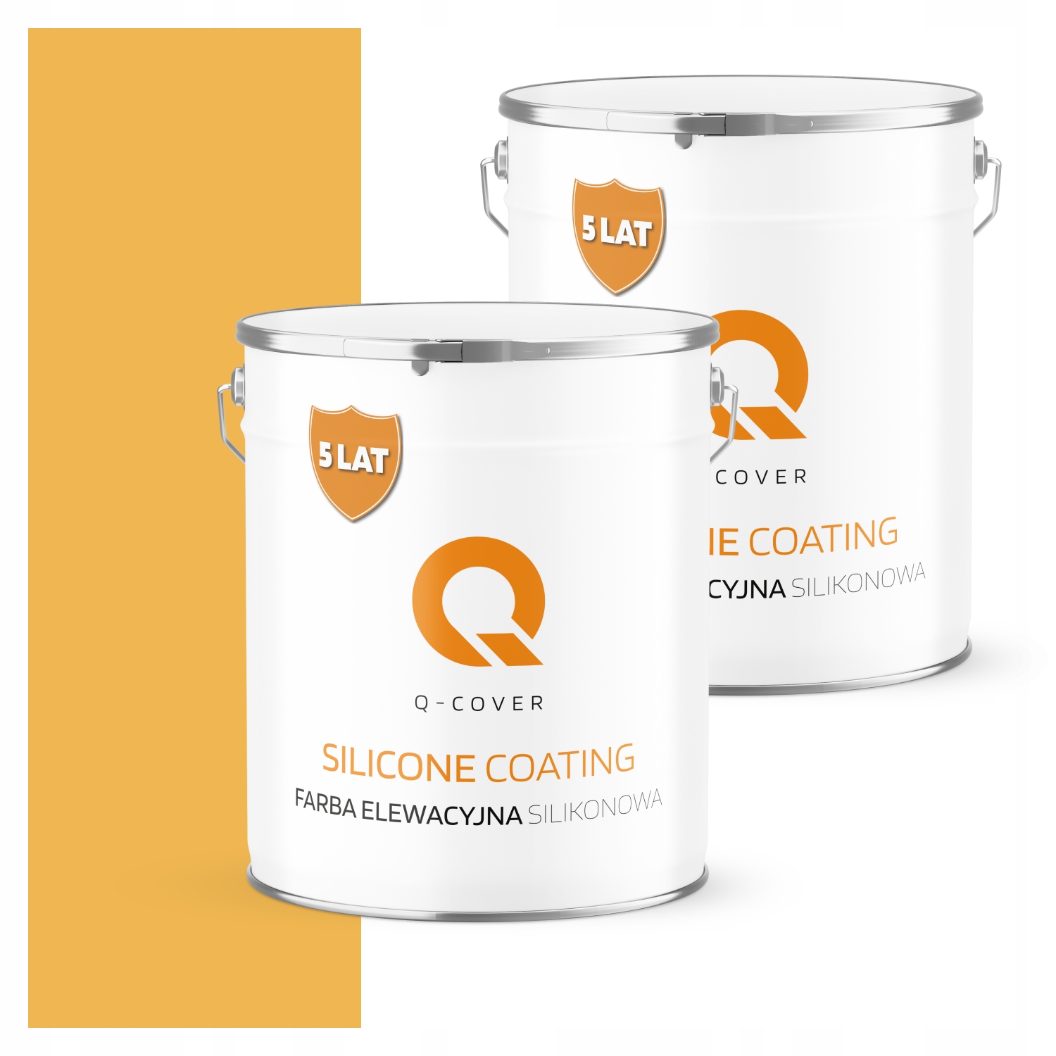 Fasádna farba 5L silikónová Uv farba žltá intenzívna