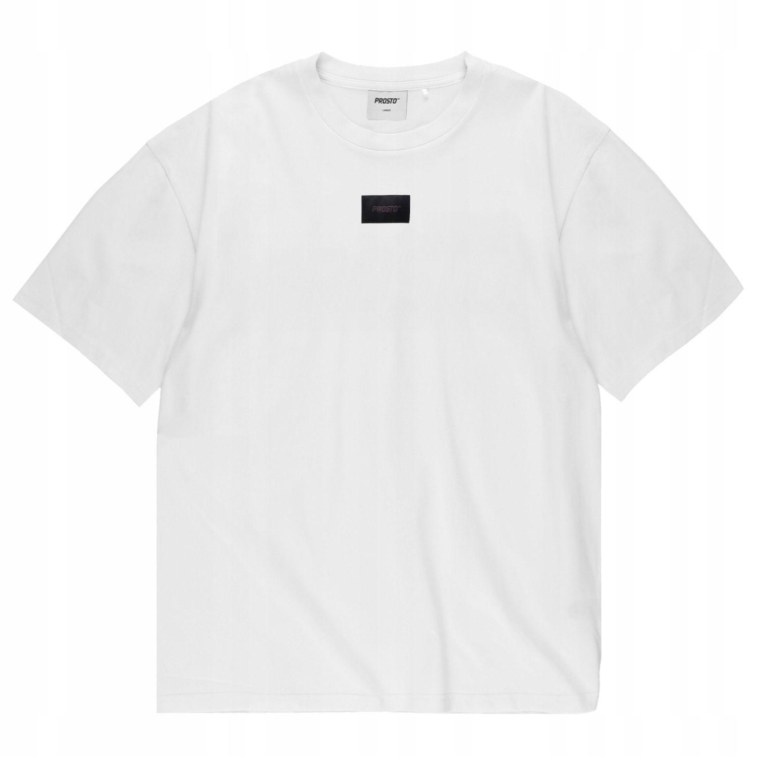 Prosto Jacquard Label Tričko [s] pánské tričko Bavlna Bílá