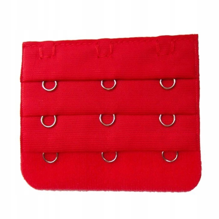 

Szeroka przedłużka do stanika 3x3 haftki Czerwony