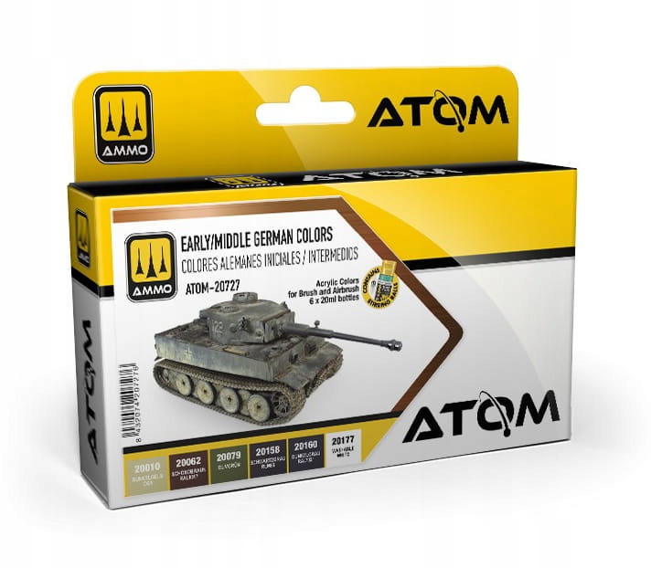 Ammo Mig 20727 Sada barev Atom Early Middle German Colors