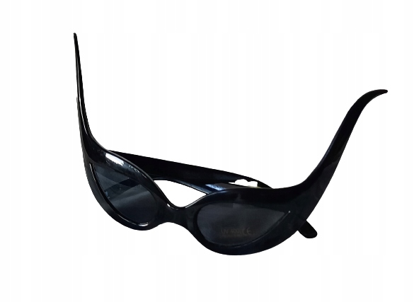 Okulary kocie party karnawał bal czarne