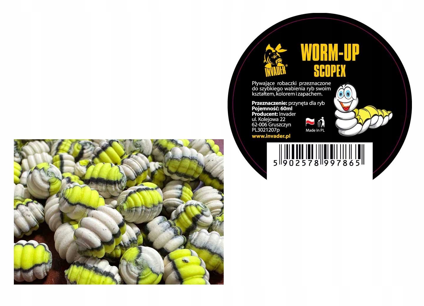 Kulki Pływające Worm Up Invader Scopex
