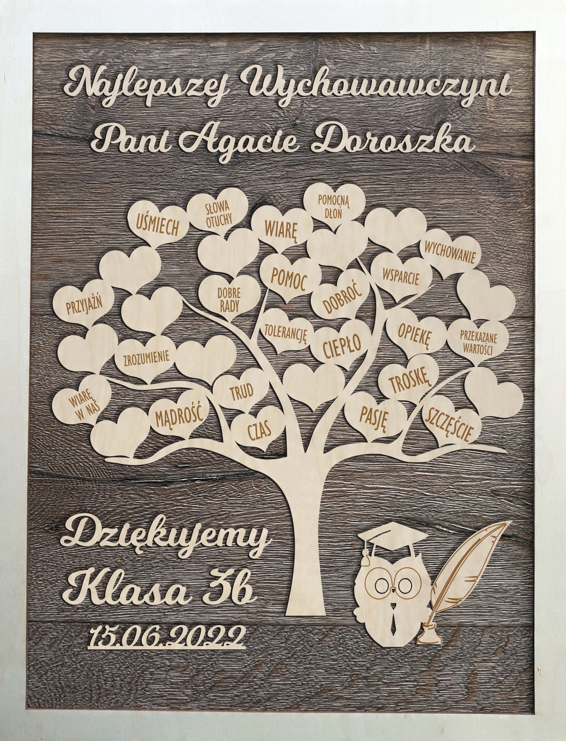

Ramka podziękowania dla nauczyciela imiona dzieci