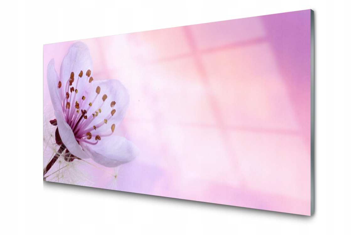 

Panel szklany dekor Kwiat Roślina 140x70 + Klej