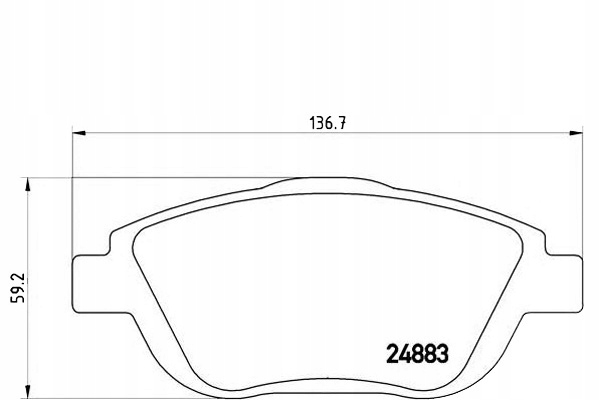 Brembo Brzdové Destičky Citroen C3 Picasso 09- Přední Asistent řidiče #28