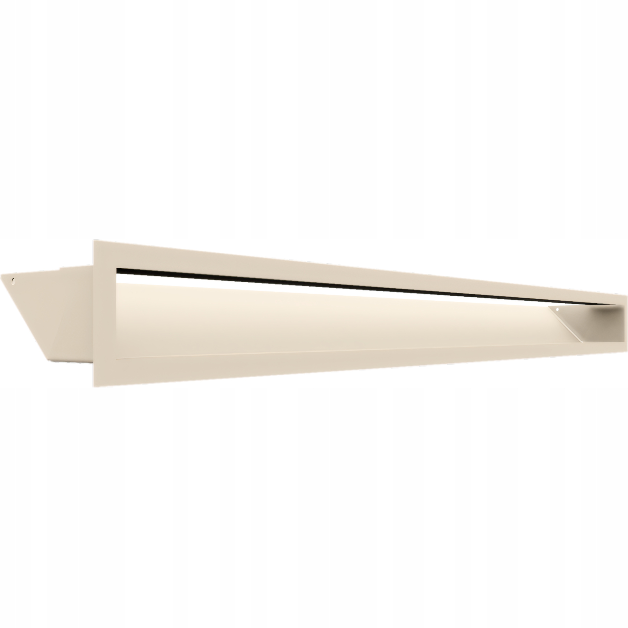 Ventilační krbová mřížka Luft Sf Slim 9x100 cm, krémová