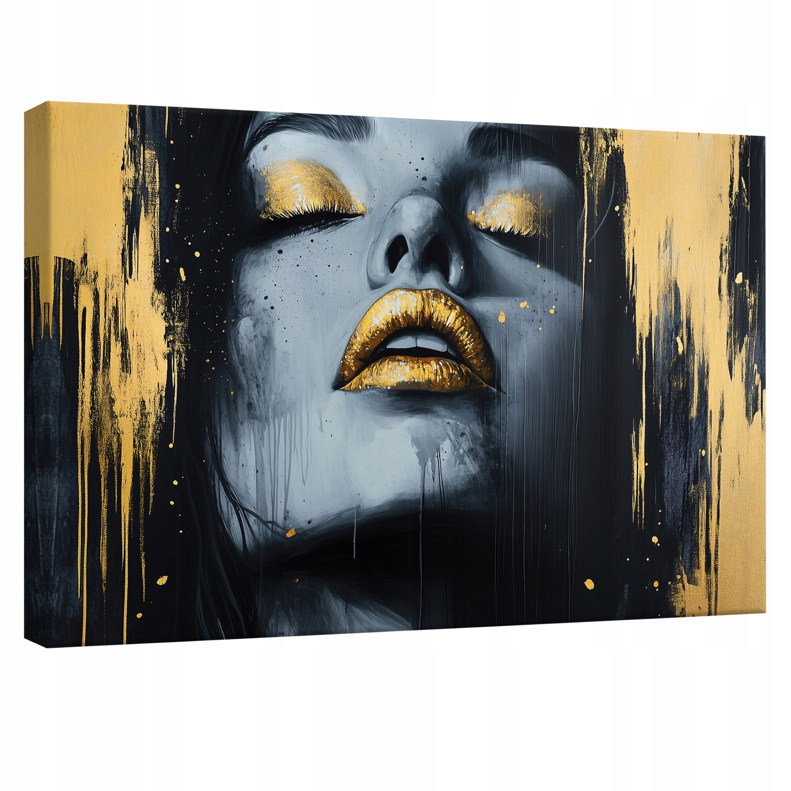 Obraz 120x80 Žena zlato portrét krása smyslnost umění síla